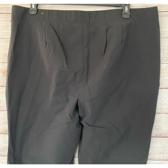 Lane Bryant Black Ponte Crop Dress Pants Zip Pockets Size 20 Womens - Picture 5 of 6